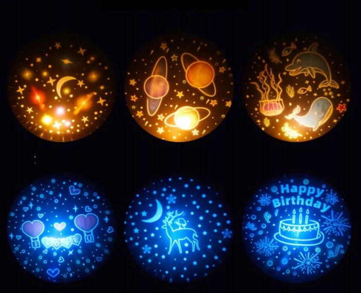 Bez Marki Projektorius gwiazd vaikams rzutnik królik lampka nocna led 3w1