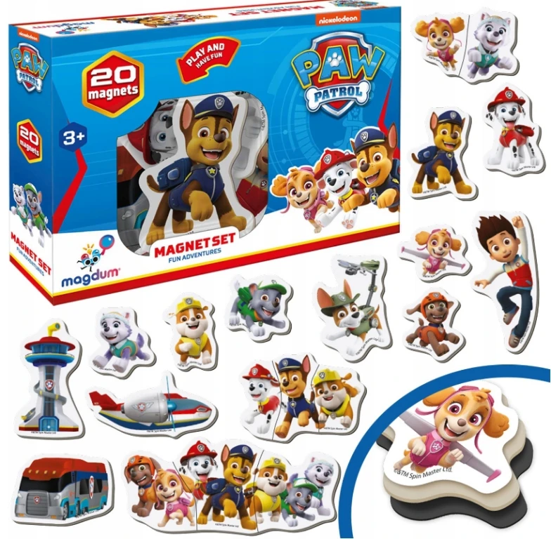 Technok Bez Marki Psi Patrol. Zabawne przygody, magnesy ML4034-01