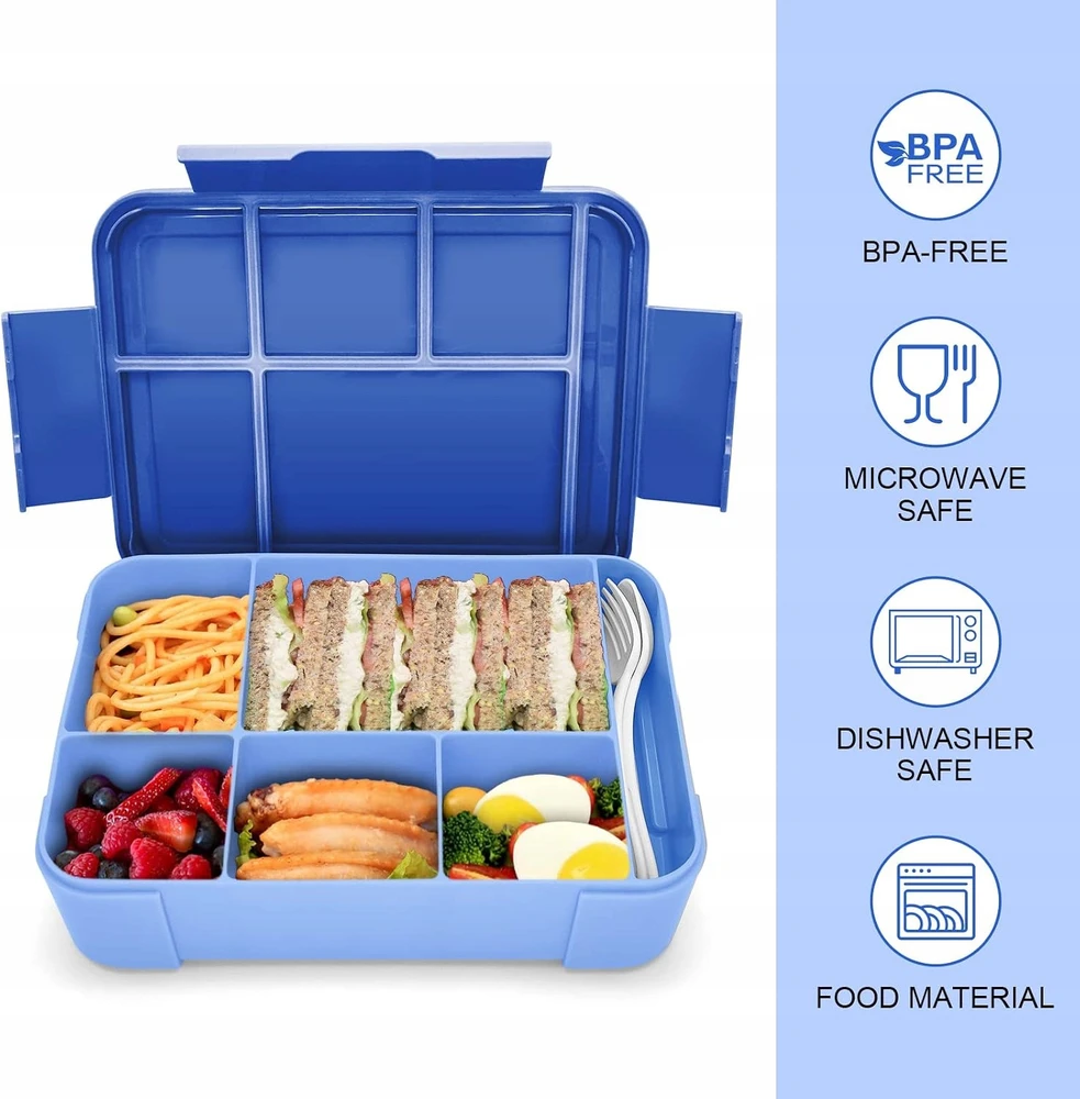 Bez Marki Pudełko na lunch vaikams IJIAMY su przegródkami Śniadaniówka 1300 ml