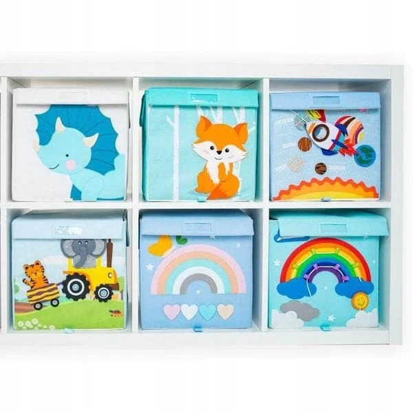 Bez Marki Pudełko na zabawki kwadratowe - Lisek Jolly Designs
