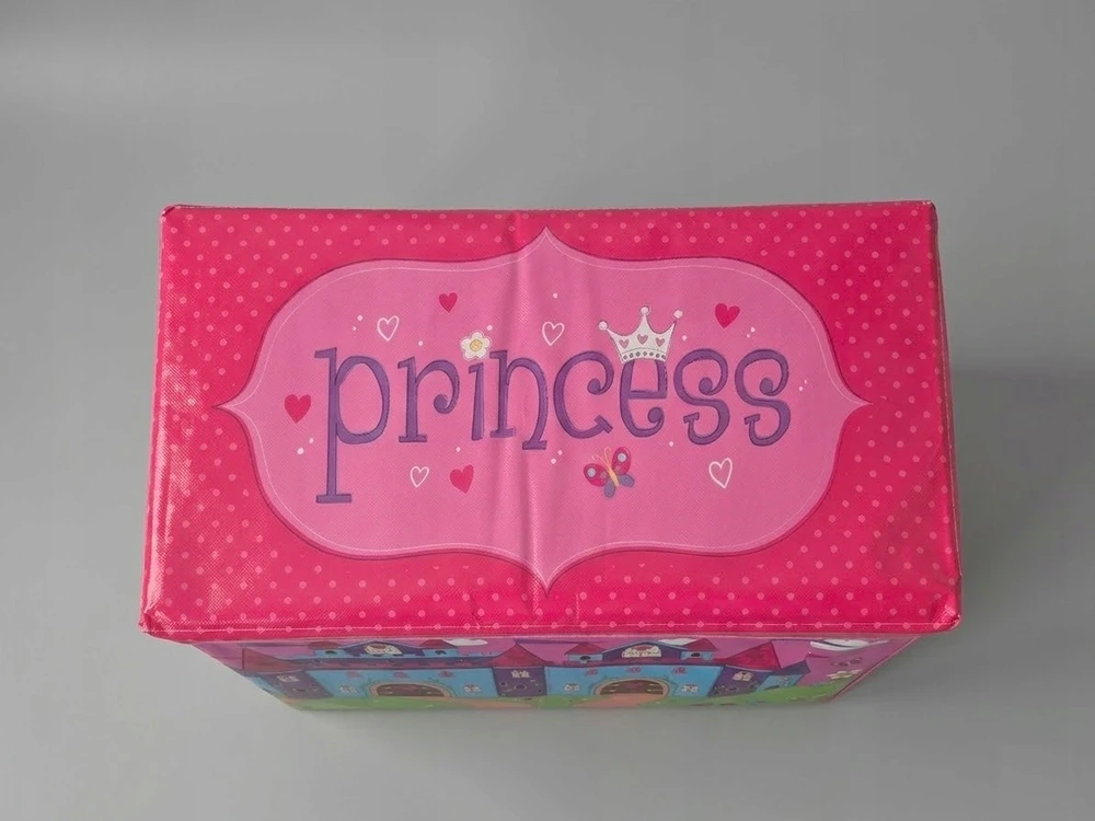 Bez Marki Pufa/indas na zabawki 2w1 składana su pokrywą PRINCESS 60x30x35 D099
