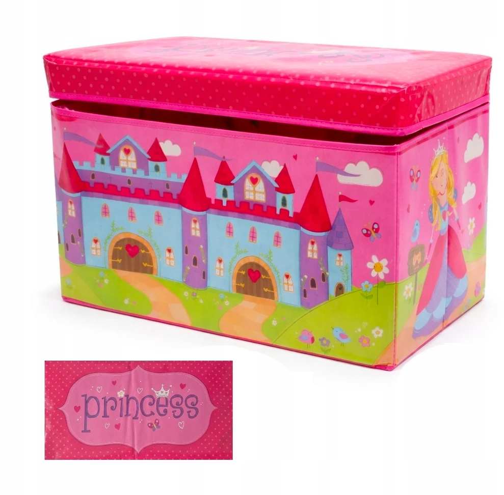 Bez Marki Pufa/indas na zabawki 2w1 składana su pokrywą PRINCESS 60x30x35 D099