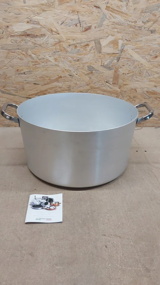 Bez Marki Puodas ALUMINIOWY 32,5 L DO GASTRONOMII PENTOLE AGNELLI PROFESJONALNY