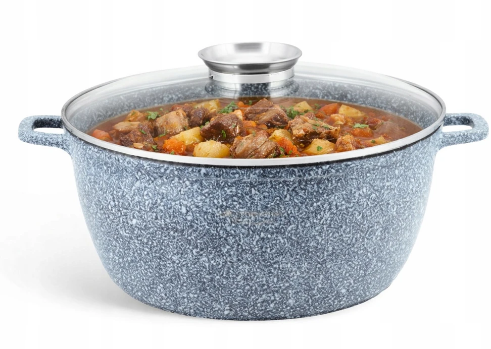 Bez Marki Puodas su keramikine-marmurine danga 24 cm 4,5 L