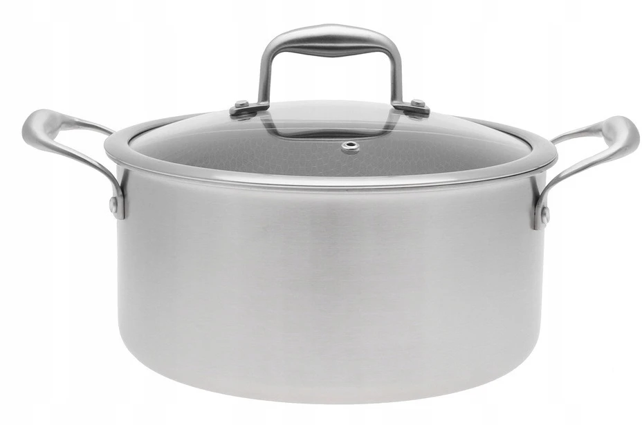 Bez Marki Puodas su nelimpančiu paviršiumi "medaus korys", 24cm, 5l
