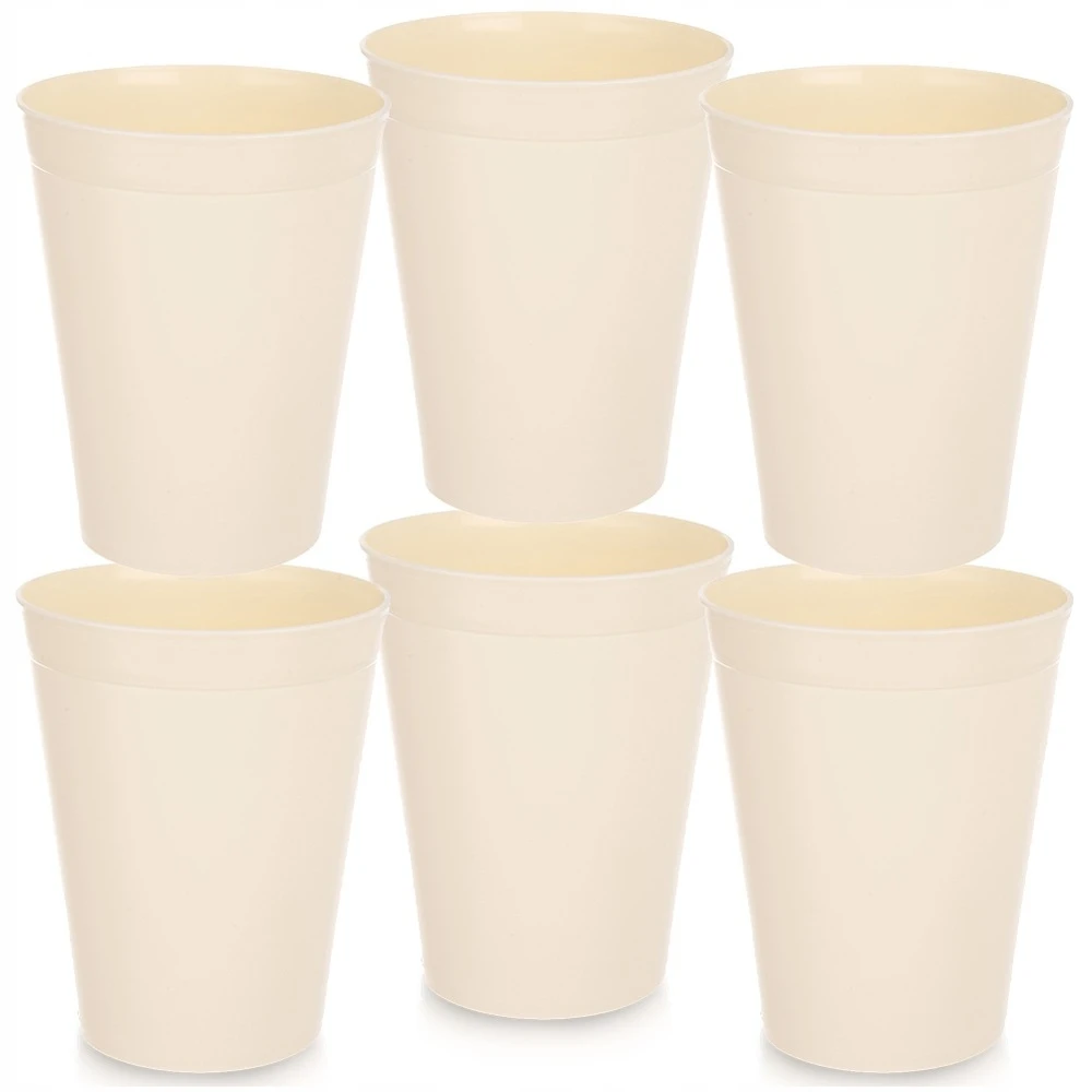 Bez Marki Puodeliai kreminio plastiko Orion Sandy 300 ml 6 vnt.