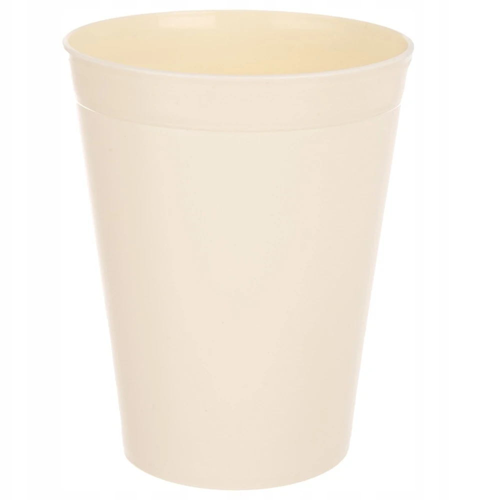 Bez Marki Puodeliai kreminio plastiko Orion Sandy 300 ml 6 vnt.