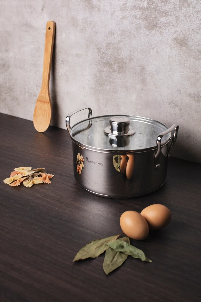 Bez Marki Puodų rinkinys smart aukštas inox Masterpro
