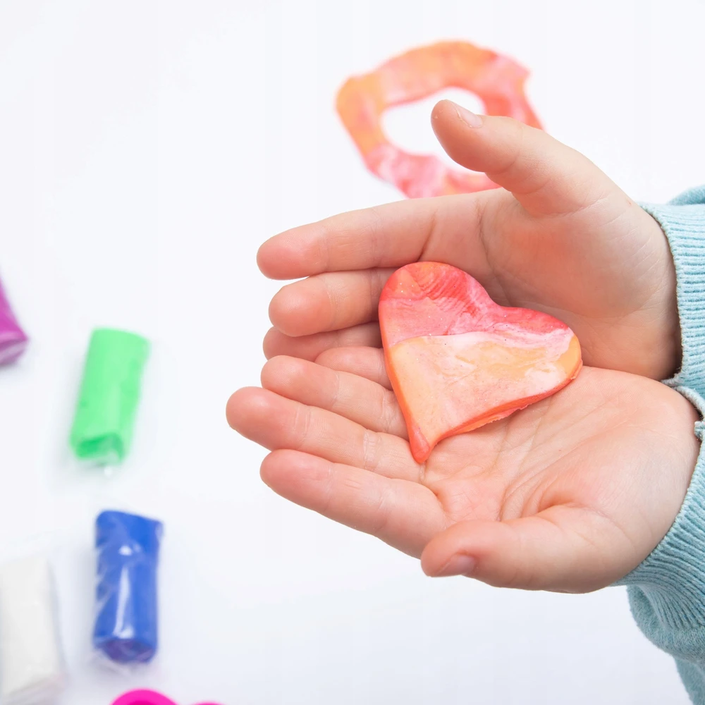 Bez Marki PUUTOS Plastilino polimerinio molio žaismingos tešlos plastikinė masė 12 vnt