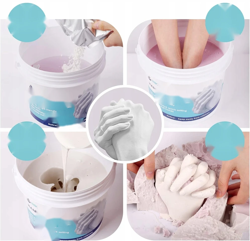 Bez Marki Rankų liejimas rankomis DIY gipso 3D pilnas suvenyras