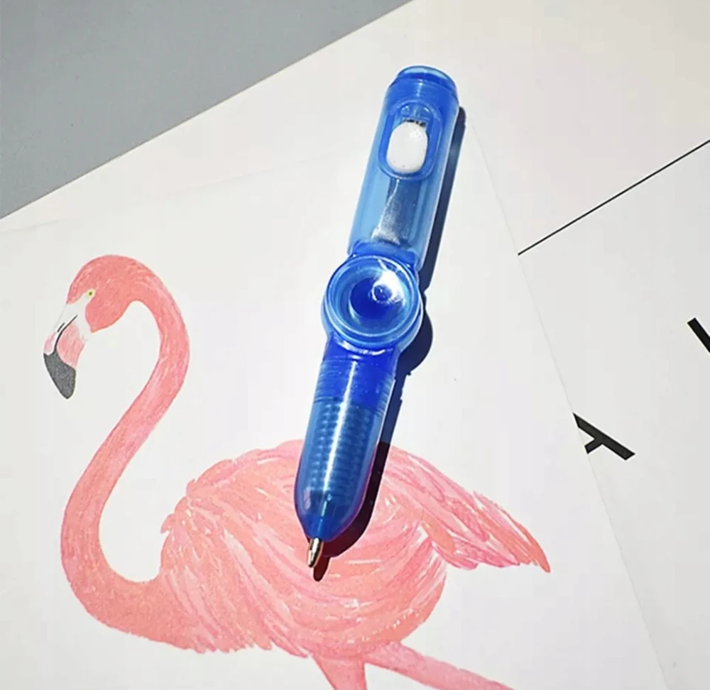 Bez Marki Rašiklis Fidget Spinner su Led ir Pop It funkcija