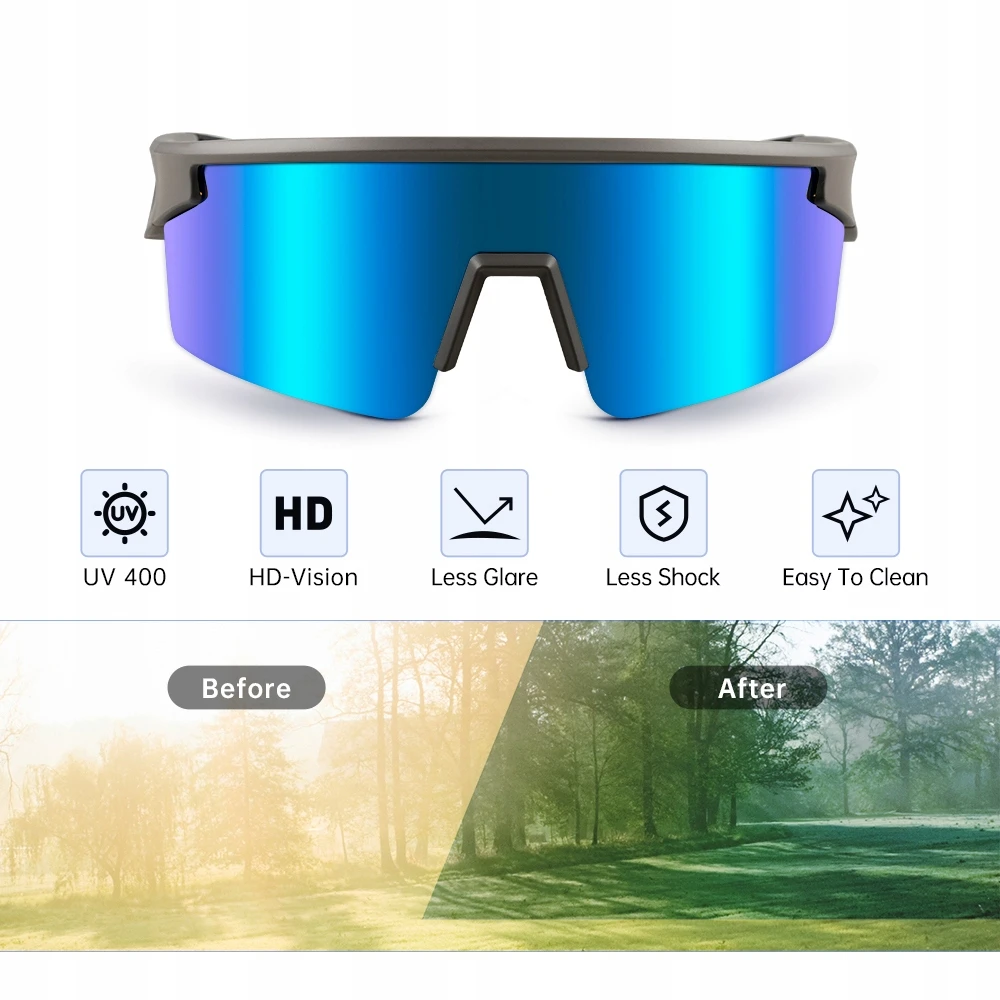 Bez Marki Ravemen Cg11 dviračių akiniai, Revo Tac Hd Uv400, Tr90 rėmas