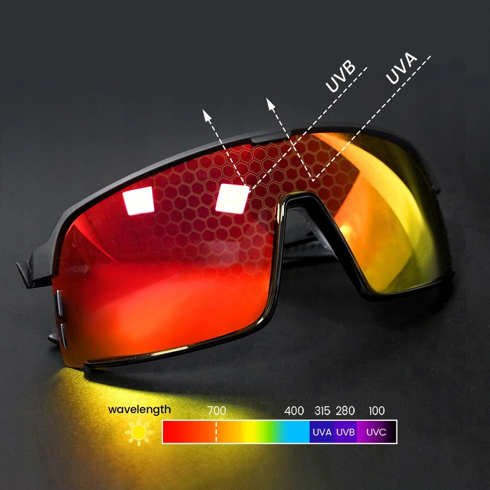 Bez Marki Ravemen Cg12 dviračių akiniai, Revo Tac Hd, Uv400, Tr90 rėmas