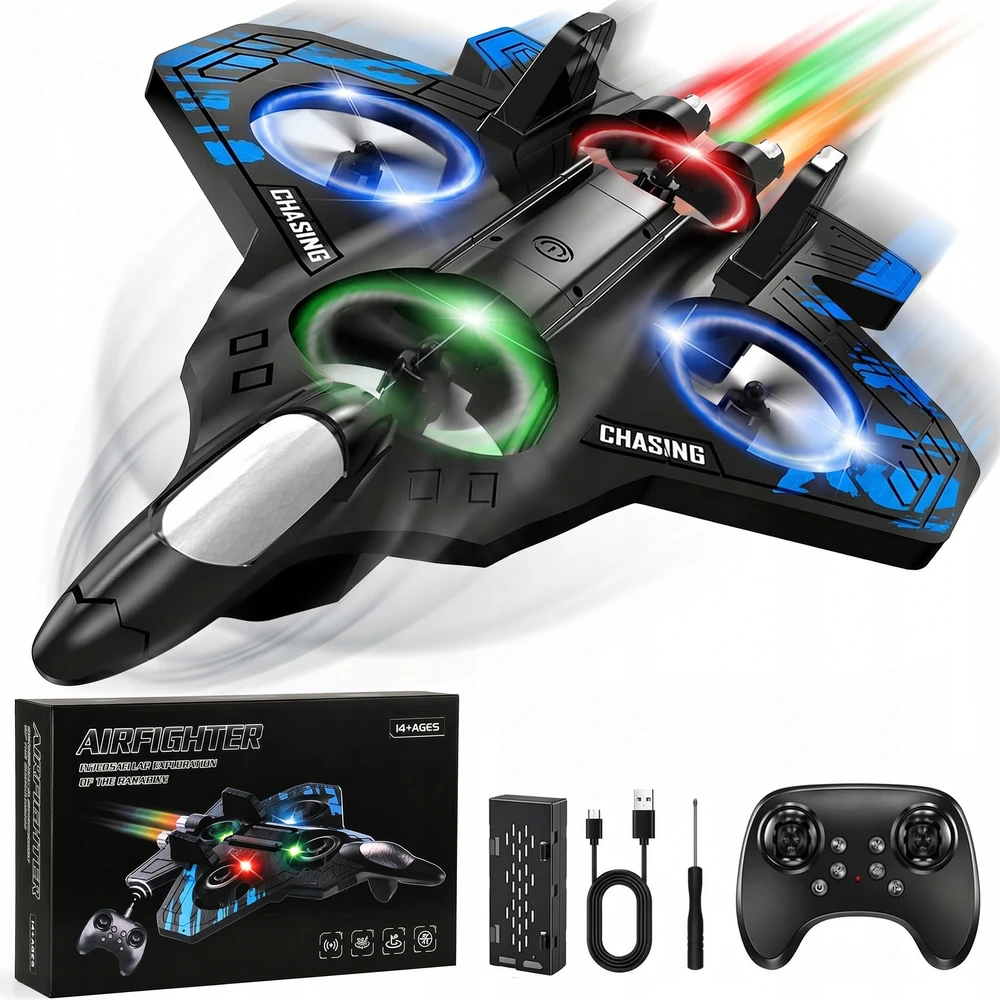 Bez Marki RC AIRPLANE FOAM JET RC nuotolinio valdymo pultas Dronas LED 360° ROTATION