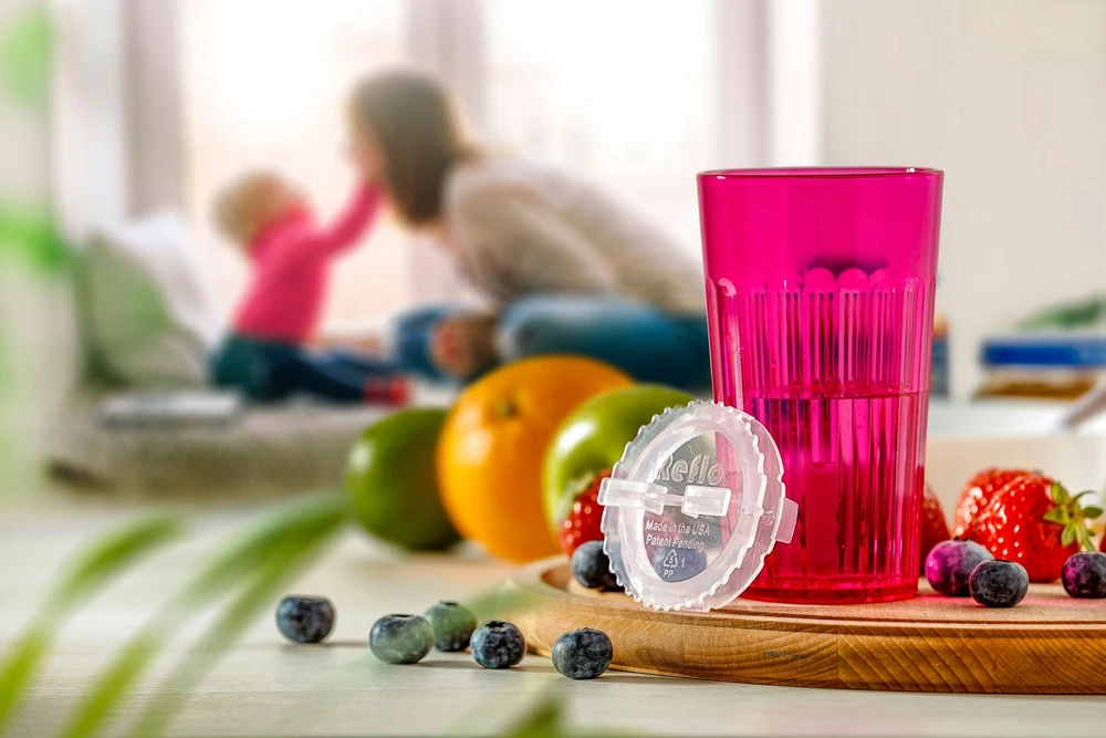 Bez Marki Reflo Smart Training Cup Learning Drinking Rožinė nedūžtantis