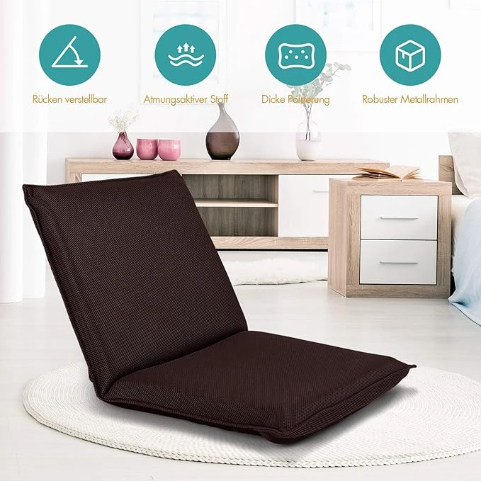 Bez Marki Reguliuojama grindų sofa-fotelis patogiam poilsiui