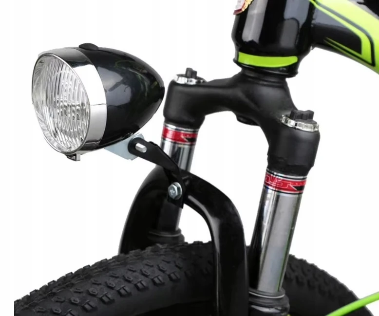 Bez Marki RETRO LED DVIRAČIO PRIEKINIS LEMPAS, Juodas, 3 DIODAI