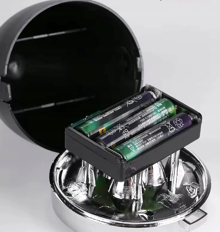 Bez Marki RETRO LED DVIRAČIO PRIEKINIS LEMPAS, Juodas, 3 DIODAI