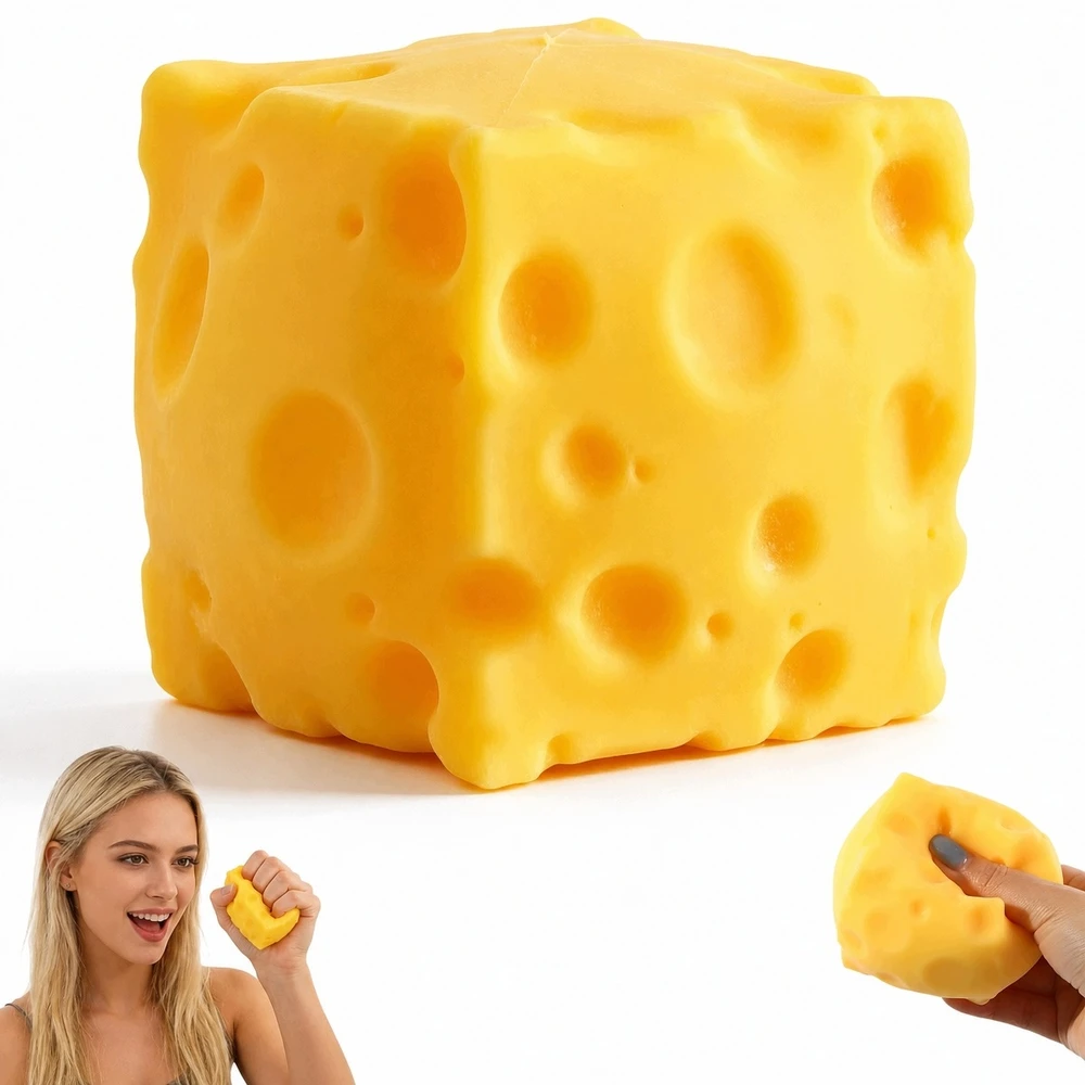 Bez Marki Rinkinyje 1 vnt Gniotek Anti-stress Squishy CHEESE NAUJIENA