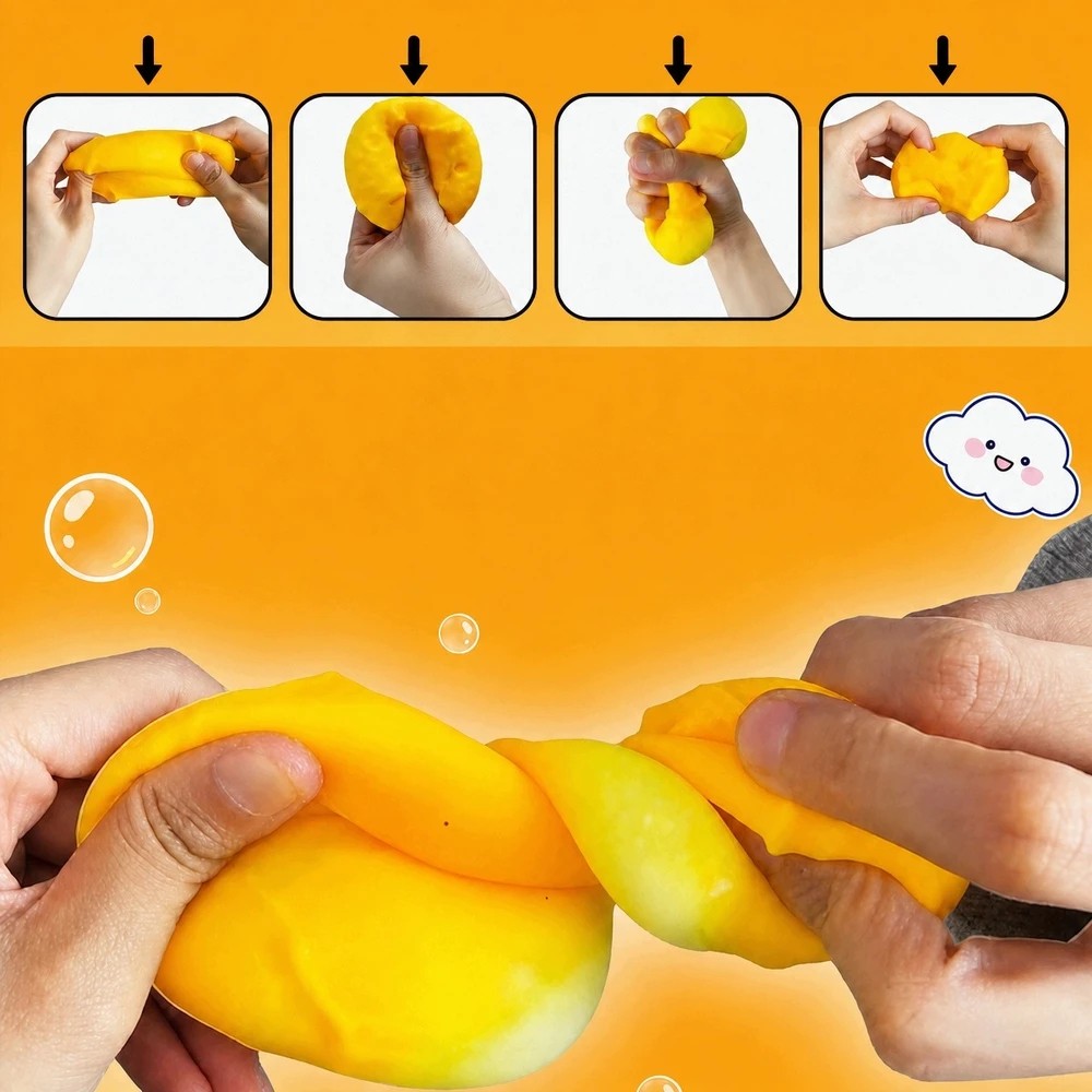 Bez Marki Rinkinyje 1 vnt Gniotek Anti-stress Squishy CHEESE NAUJIENA