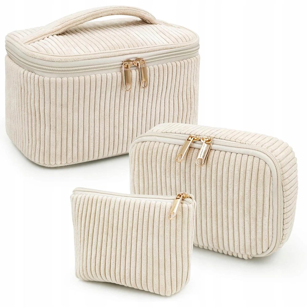 Bez Marki Rinkinys 3 kosmetinių, moteriškos, kelioninės, bežuvės