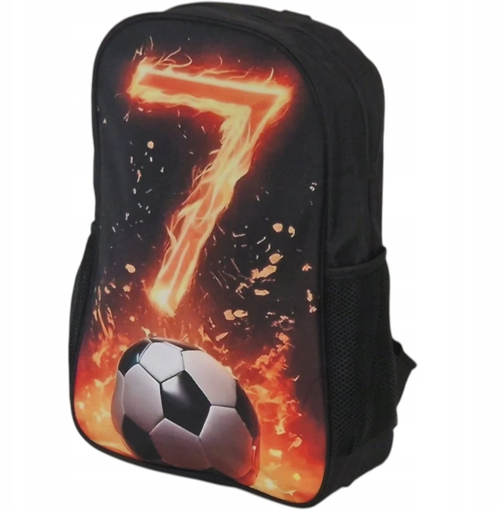 Bez Marki Rinkinys 3in1: Kuprinė, pieštukinė ir rankinė berniukui su futbolo tema
