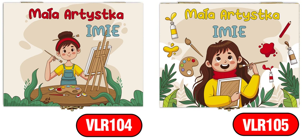Bez Marki Rinkinys Do Malowania Prezent Dla Dziecka na Święta | Mały Artysta Imię Wzory