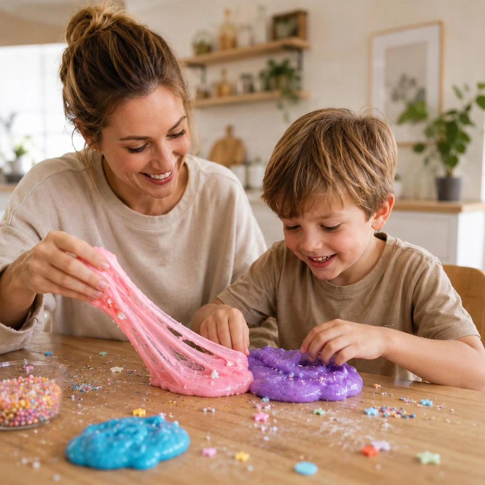 Bez Marki Rinkinys Fabryka Do Robienia Slime Z Brokatem DIY Dla Dzieci