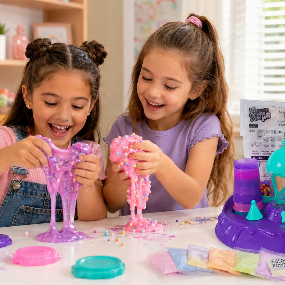 Bez Marki Rinkinys Fabryka Do Robienia Slime Z Brokatem DIY Dla Dzieci