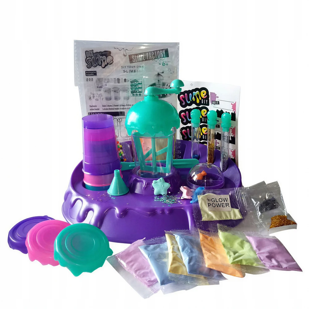 Bez Marki Rinkinys Fabryka Do Robienia Slime Z Brokatem DIY Dla Dzieci