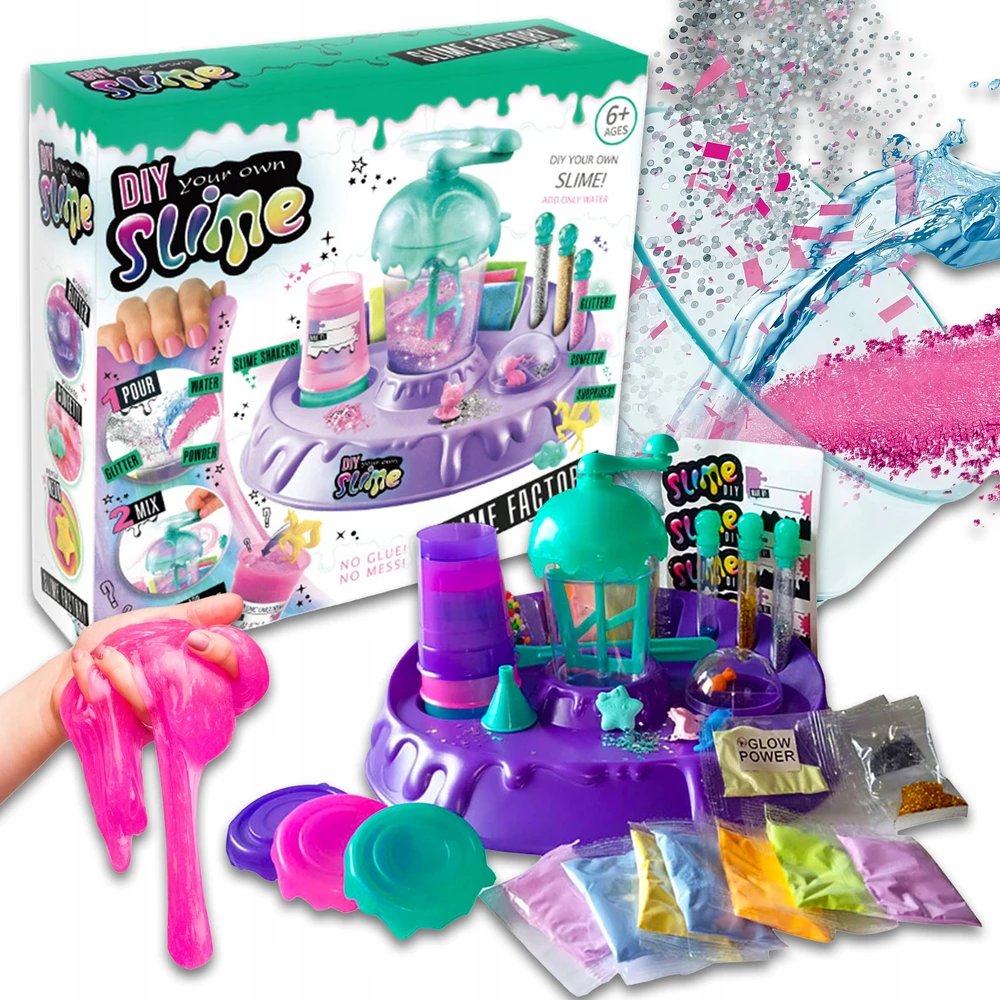 Bez Marki Rinkinys Fabryka Do Robienia Slime Z Brokatem DIY Dla Dzieci