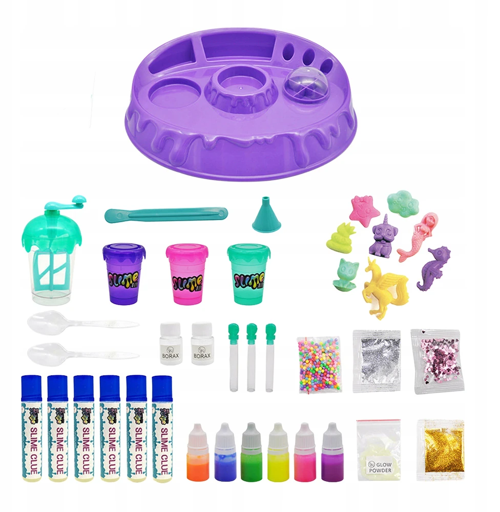 Bez Marki Rinkinys Fabryka Do Robienia Slime Z Brokatem DIY Dla Dzieci
