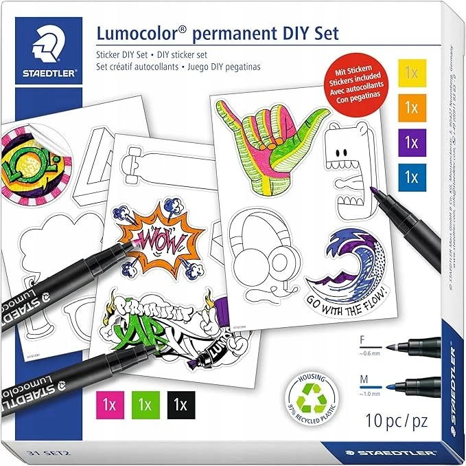 Bez Marki Rinkinys naklejek Lumocolor