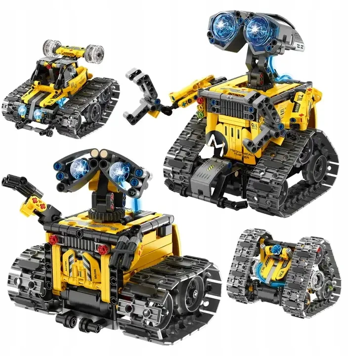 Bez Marki ROBOTŲ BLOKAI NUOTOLINIO PULTO VALDOMA RC 4in1 BIG 672 vnt. PROGRAMAVIMUI