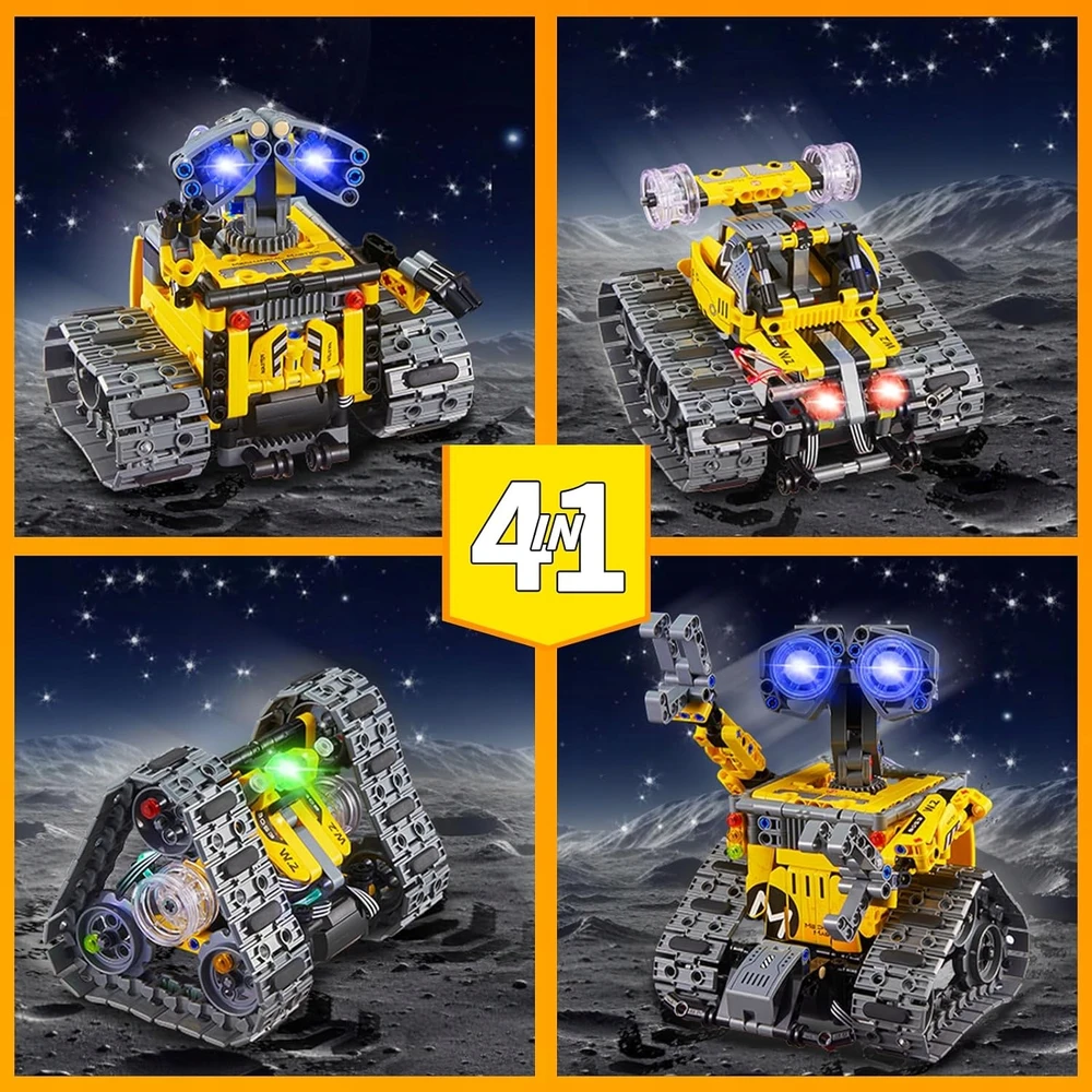 Bez Marki ROBOTŲ BLOKAI NUOTOLINIO PULTO VALDOMA RC 4in1 BIG 672 vnt. PROGRAMAVIMUI