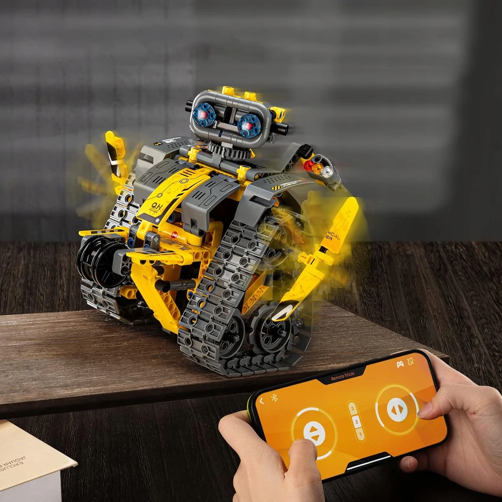 Bez Marki ROBOTŲ BLOKAI NUOTOLINIO PULTO VALDOMA RC 4in1 BIG 672 vnt. PROGRAMAVIMUI
