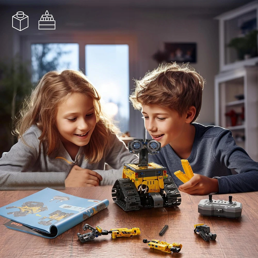 Bez Marki ROBOTŲ BLOKAI NUOTOLINIO PULTO VALDOMA RC 4in1 BIG 672 vnt. PROGRAMAVIMUI