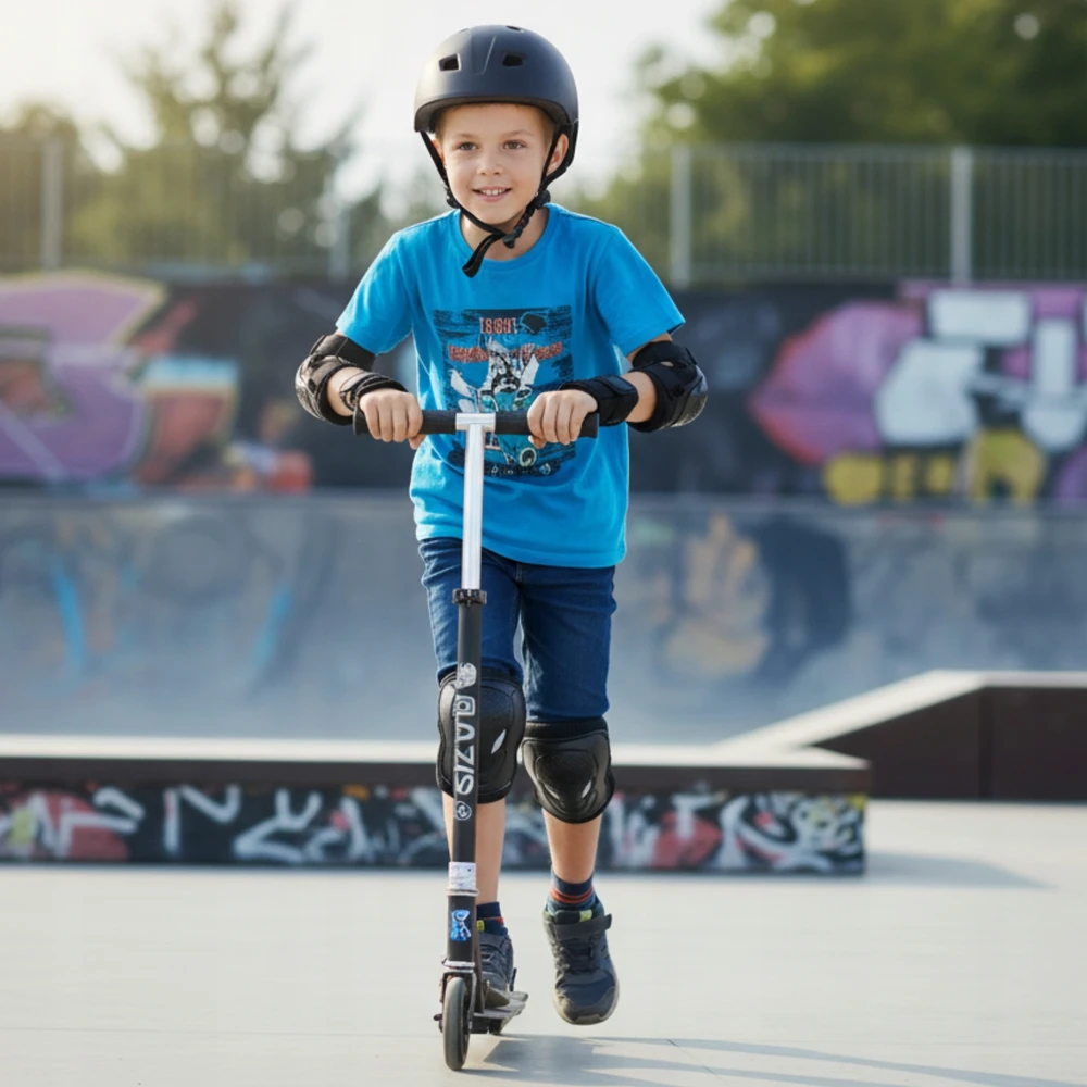 Bez Marki ROLLER PROTECTORS DVIRAČIO KELIO IR ALKUNIŲ RINKINYS VAIKAMS IR JAUNIMUI