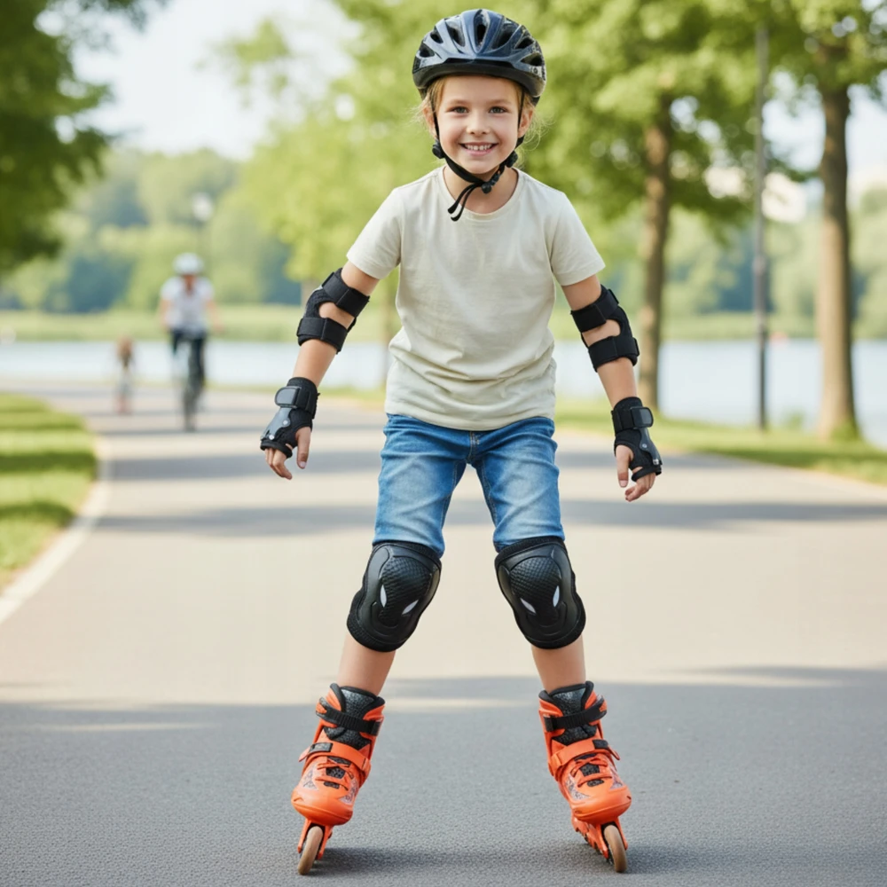 Bez Marki ROLLER PROTECTORS DVIRAČIO KELIO IR ALKUNIŲ RINKINYS VAIKAMS IR JAUNIMUI