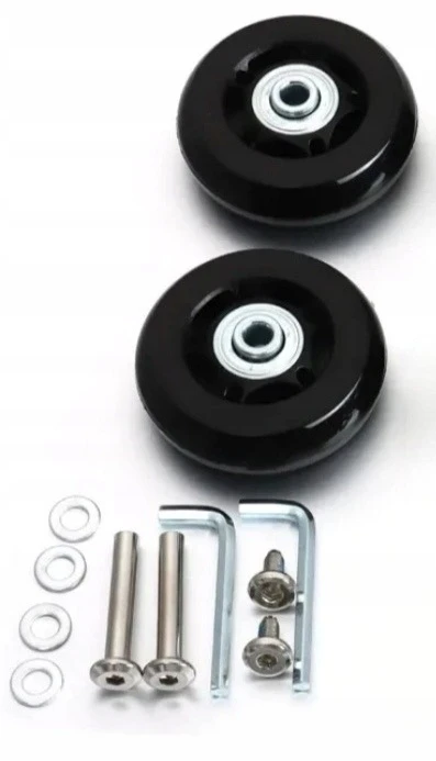 Bez Marki RollFix lagamino ratukai 60mm 2 vnt. + Varžtai + šešiabriauniai raktai - Remonto komplektas