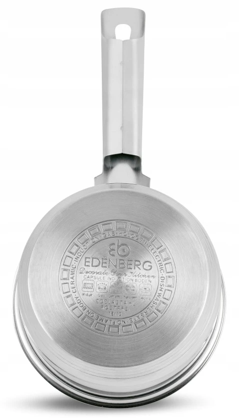 Bez Marki RONDEL Stalowy Z Pokrywą Puodas GRUBE 5xDNO 14cm 1l 3032