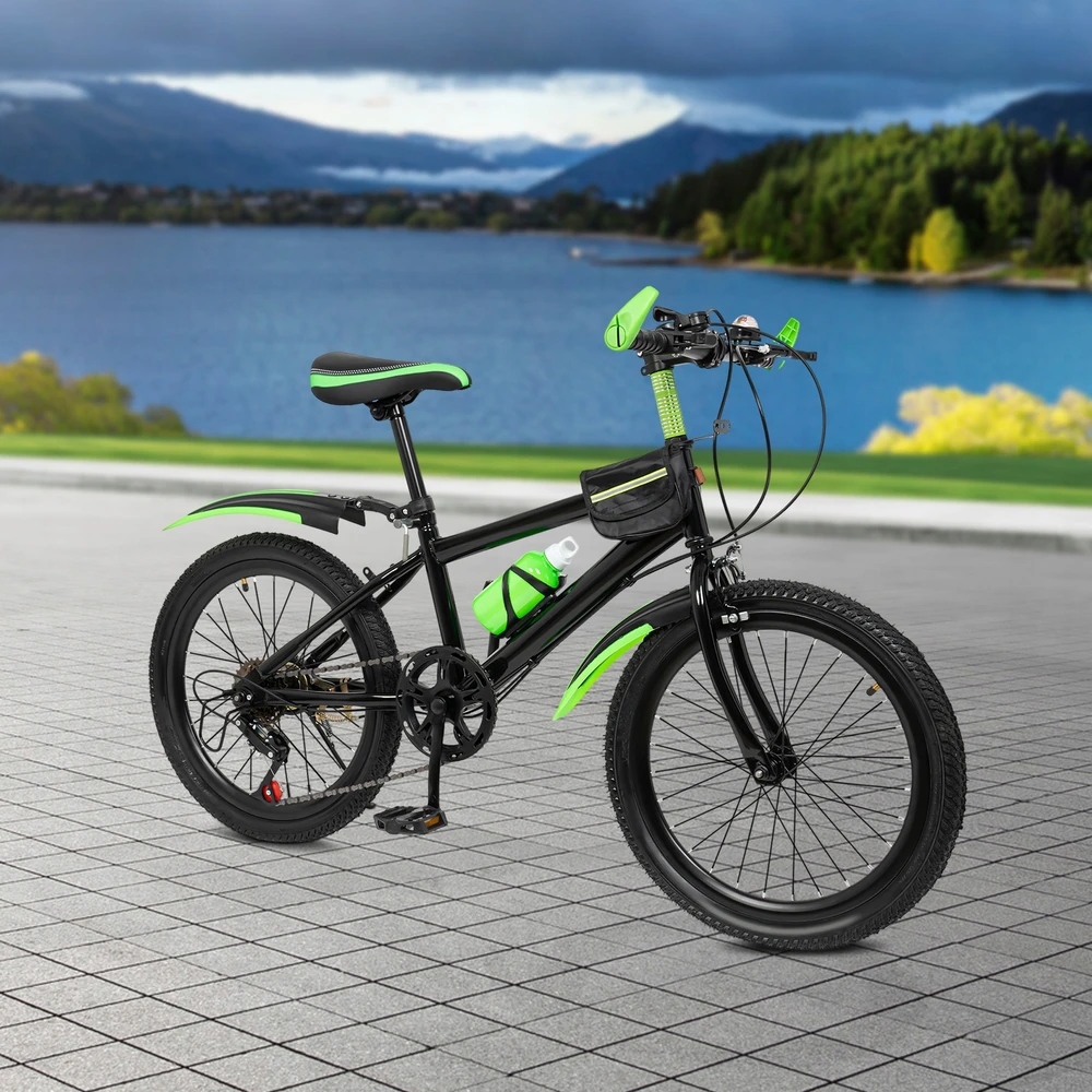 Bez Marki Rower dziecięcy 20" rower górski MTB dla chłopca dziewczynki,Žalias