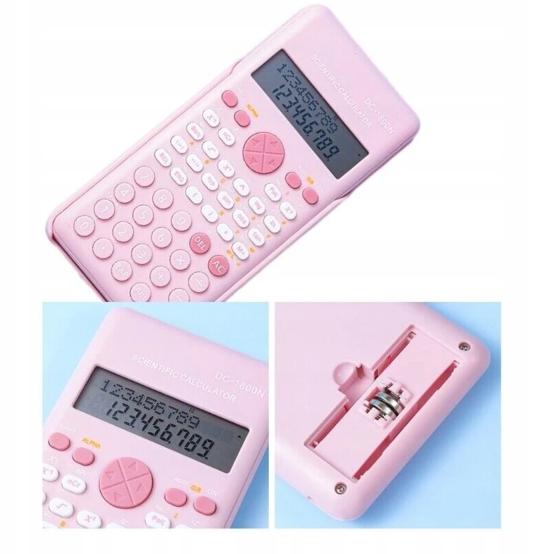 Bez Marki Rožinė Scientific Calculator 2 Line 240 Engineering Functions