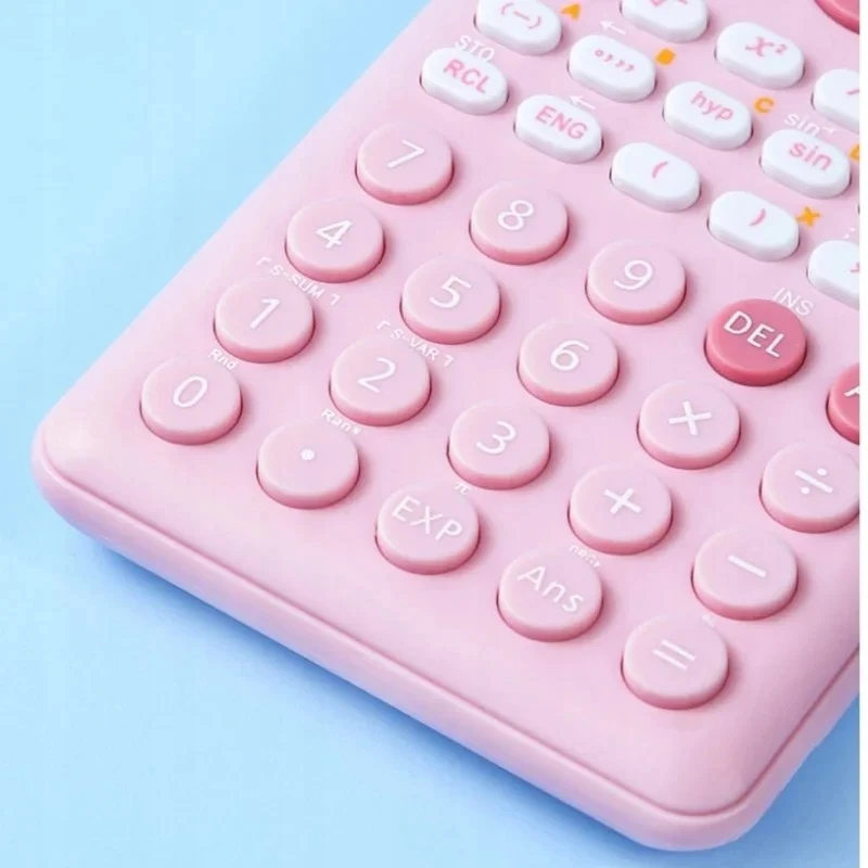 Bez Marki Rožinė Scientific Calculator 2 Line 240 Engineering Functions