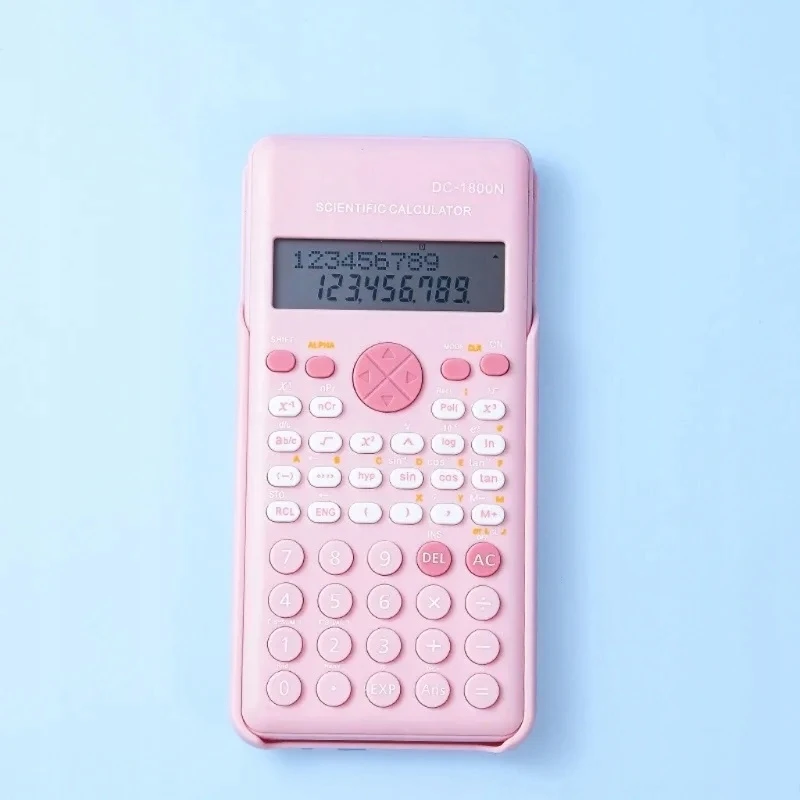 Bez Marki Rožinė Scientific Calculator 2 Line 240 Engineering Functions