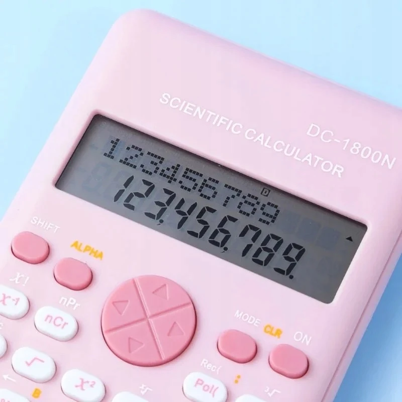 Bez Marki Rožinė Scientific Calculator 2 Line 240 Engineering Functions