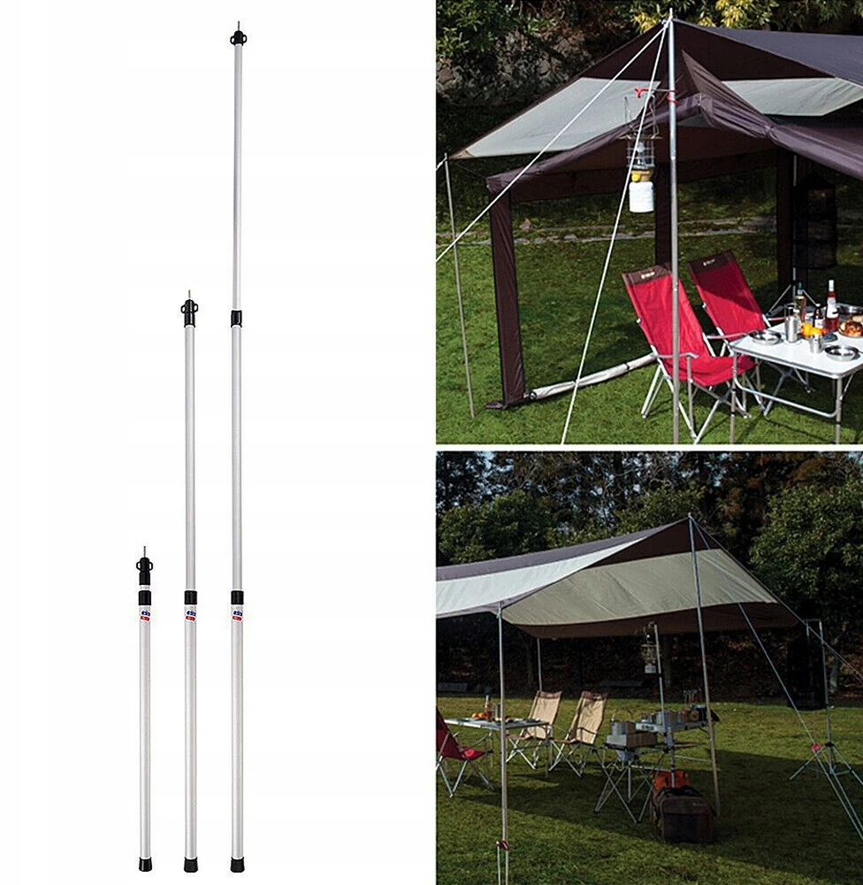 Bez Marki RURKA TELESKOPOWA 90-230CM aliumininės TELEPOLE DO NAMIOTU STELAŻ DO MARKIZY