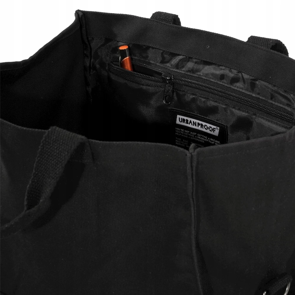 Bez Marki Sac City Recykliuotas 22l Juodas - URBAN PROOF - UP-707 - Vaikams - Vandeniui atsparus - Išmatavimai 36x32x19cm