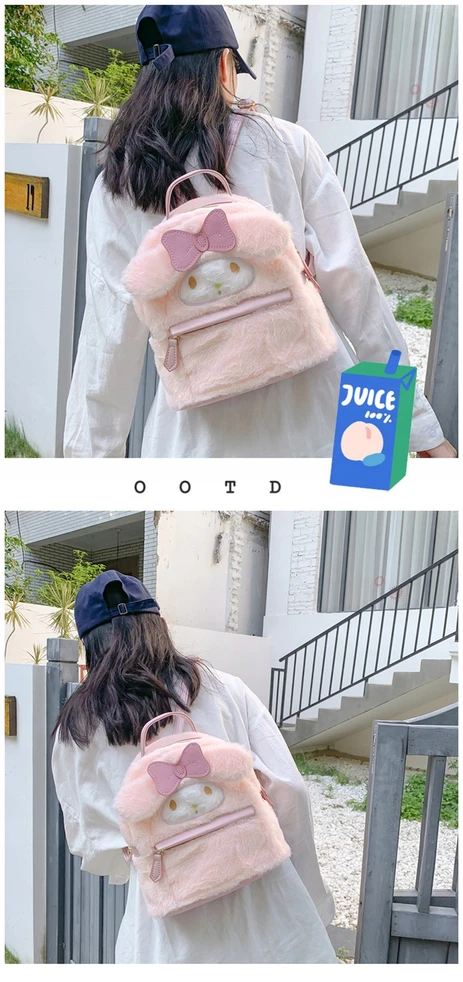 Bez Marki Sanrio Cinnamoroll Mini Kuprinė su Pakabuku, Rožinė