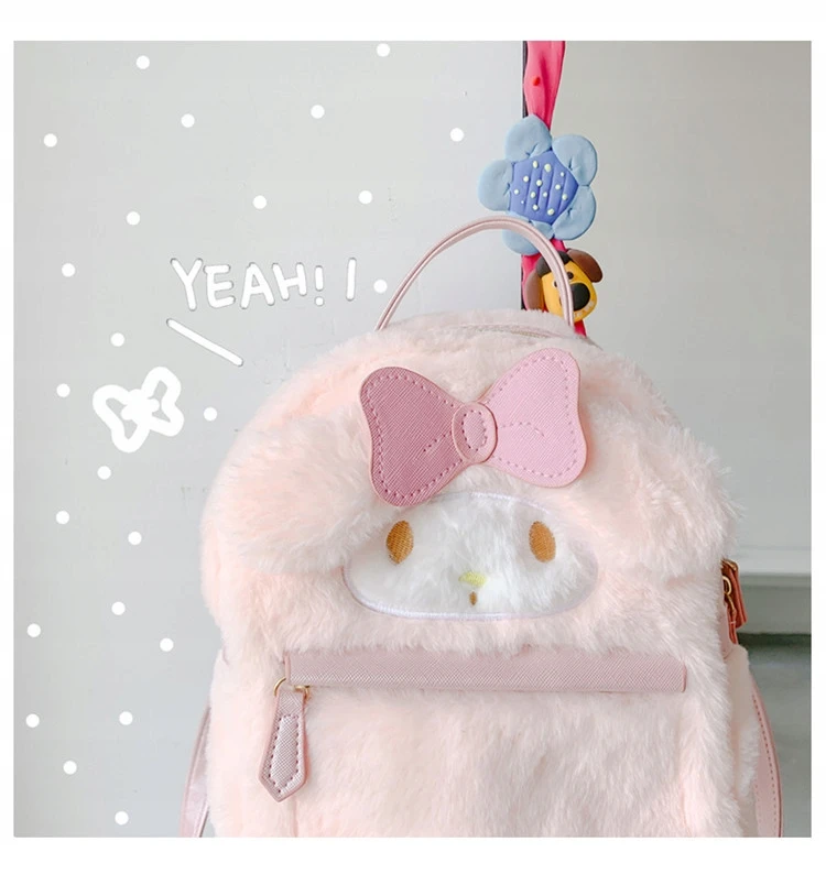 Bez Marki Sanrio Cinnamoroll Mini Kuprinė su Pakabuku, Rožinė